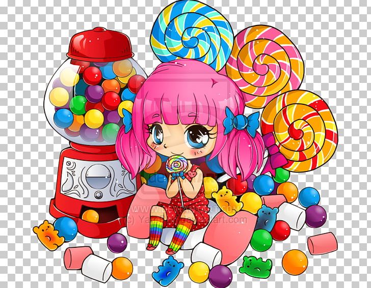 Chibi Candy Drawing Cupcake PNG, Clipart, Anime, Art, Bombonierka, Candy, Caramel Free PNG Download