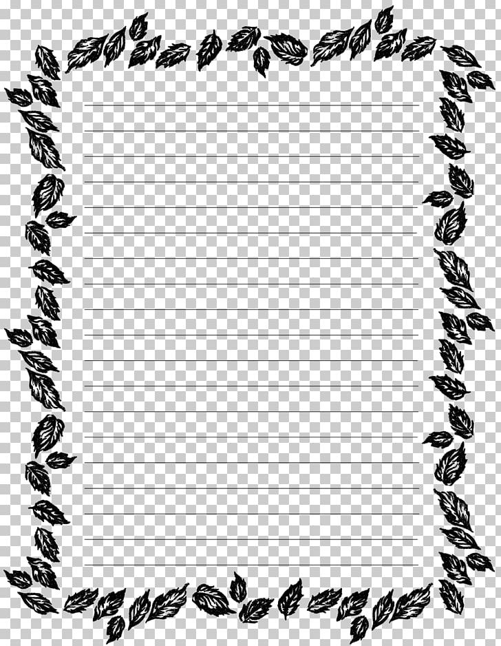 Paper Leaf Black And White Frames PNG, Clipart, Area, Autumn Leaf Color, Black, Black And White, Border Free PNG Download