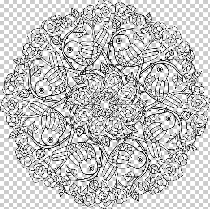 Secret Garden: An Inky Treasure Hunt And Colouring Book Coloring Book Mandala The Enchanted Forest PNG, Clipart, Adult, Area, Black And White, Book, Circle Free PNG Download