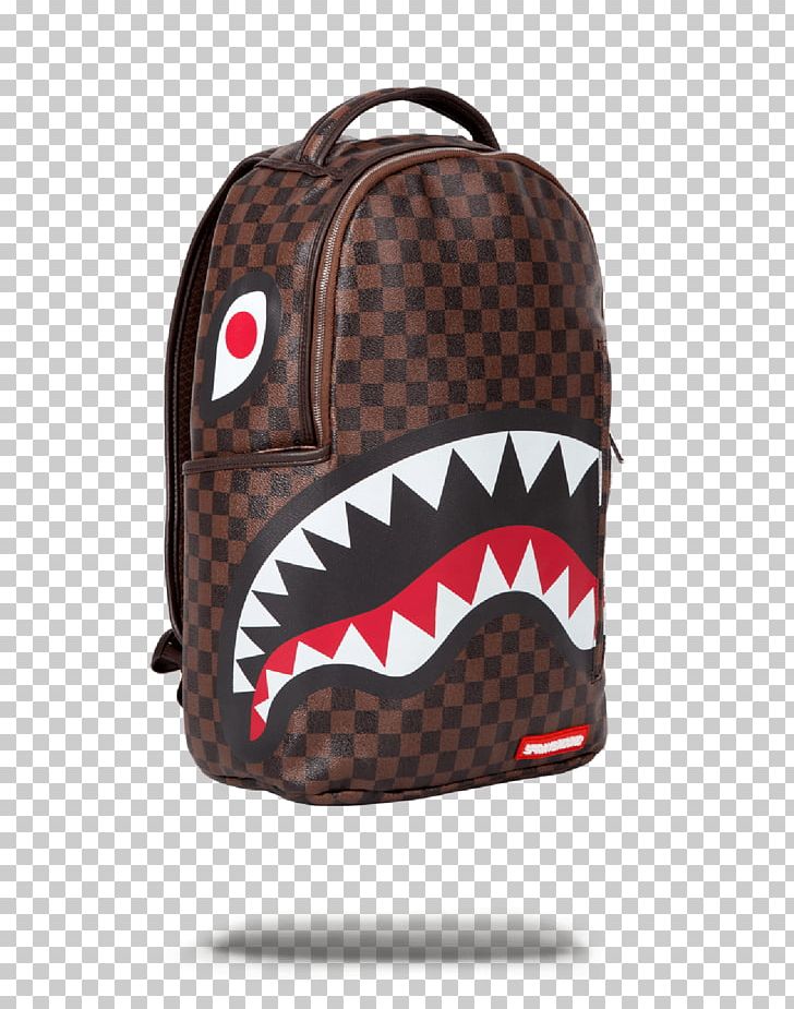 Sprayground Backpack Shark Bag Leather PNG, Clipart, Backpack, Bag, Bicast Leather, Brand, Brown Free PNG Download