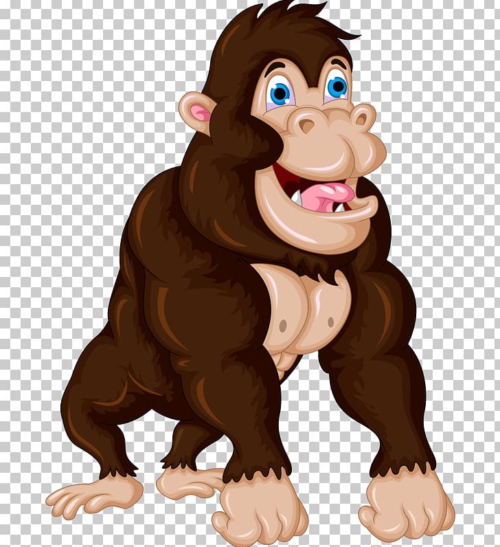 Gorilla Ape Cartoon PNG, Clipart, Animals, Ape, Big Cats, Carnivoran, Cartoon Free PNG Download
