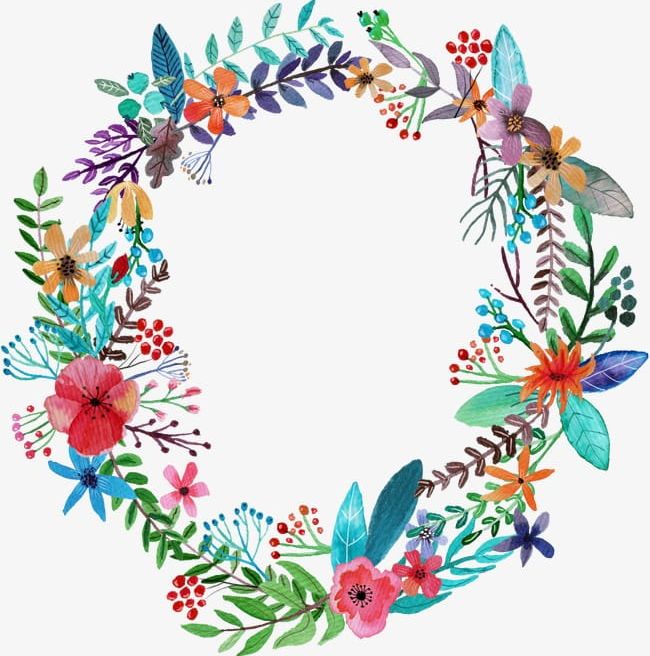 Hand-painted Garlands PNG, Clipart, Feather, Flowers, Garlands Clipart, Hand, Hand Painted Free PNG Download