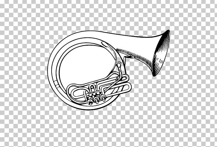 Mellophone Musical Instruments Bugle Trombone Tenor Horn PNG, Clipart, Alto Horn, Black And White, Brass Instrument, Bugle, Cornet Free PNG Download