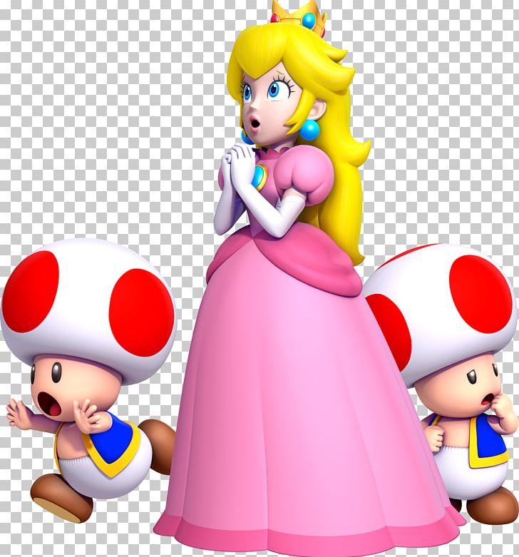 Super Mario Bros. New Super Mario Bros Princess Peach PNG, Clipart, Cartoon, Child, Doll, Fictional Character, Figurine Free PNG Download