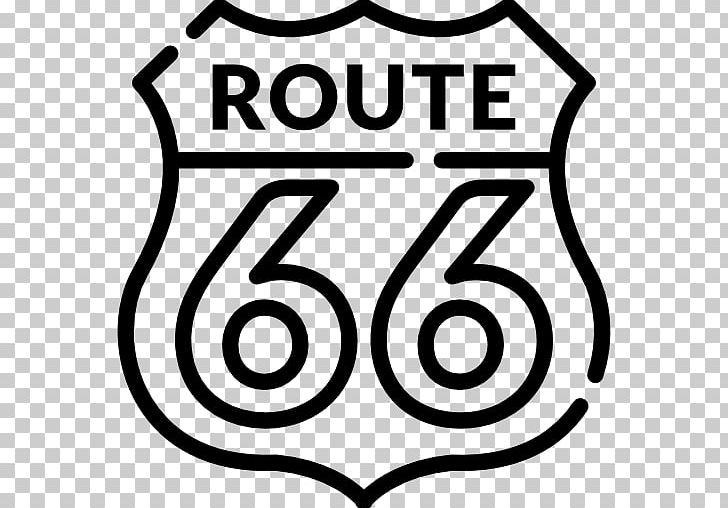 U.S. Route 66 In California Interstate 40 Highway Road PNG, Clipart, Black, Black And White, Brand, Circle, Highway Free PNG Download