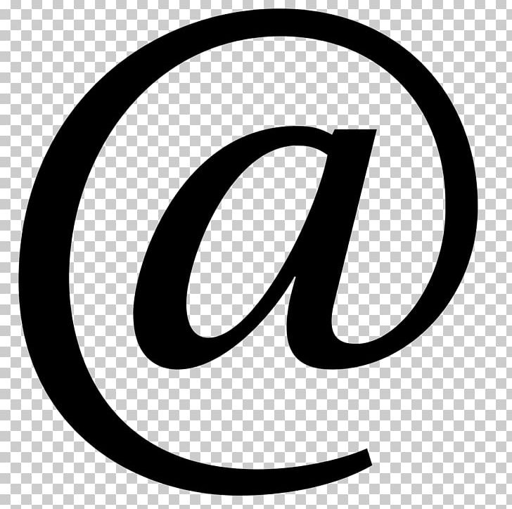 At Sign Computer Icons Symbol PNG, Clipart, Ampersand, Area, At Sign, Black And White, Brand Free PNG Download