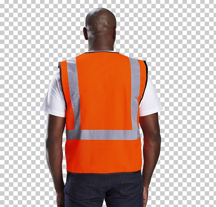 T-shirt Gilets Orange Sleeveless Shirt Shoulder PNG, Clipart, 5 Xl, Bib, Clothing, Electric Blue, Gilets Free PNG Download