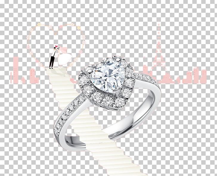 Earring Wedding Ring Jewellery Diamond PNG, Clipart, Bracelet, Bride, Creative Wedding, Diamond, Diamond Ring Free PNG Download