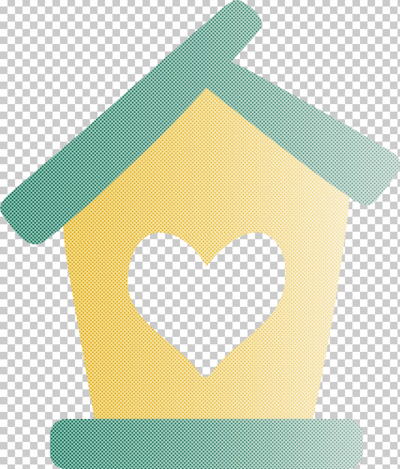 Bird House PNG, Clipart, Bird House, Heart, Symbol, Turquoise, Yellow Free PNG Download