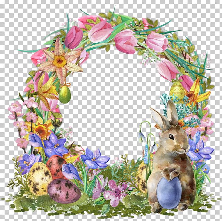 Easter Bunny Floral Design Flower PNG, Clipart, Art, Easter, Easter Bunny, Floral Design, Flower Free PNG Download