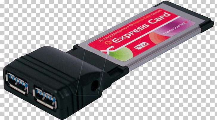 USB Adapter ExpressCard Gigabit Per Second USB 3.0 PNG, Clipart, Adapter, Computer Hardware, Computer Port, Electronic Device, Electronics Accessory Free PNG Download