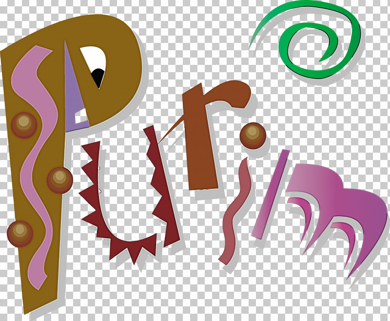 Purim Jewish Holiday PNG, Clipart, Holiday, Jewish, Logo, Purim, Text Free PNG Download