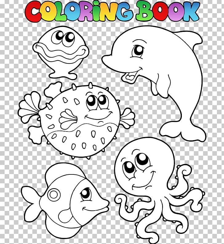 Deep Sea Creature Aquatic Animal Marine Life PNG, Clipart, Animal, Area, Art, Black And White, Cartoon Free PNG Download