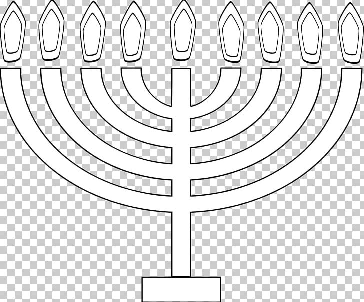 Hanukkah Menorah Computer Icons PNG, Clipart, Angle, Area, Black And White, Candle, Candle Holder Free PNG Download