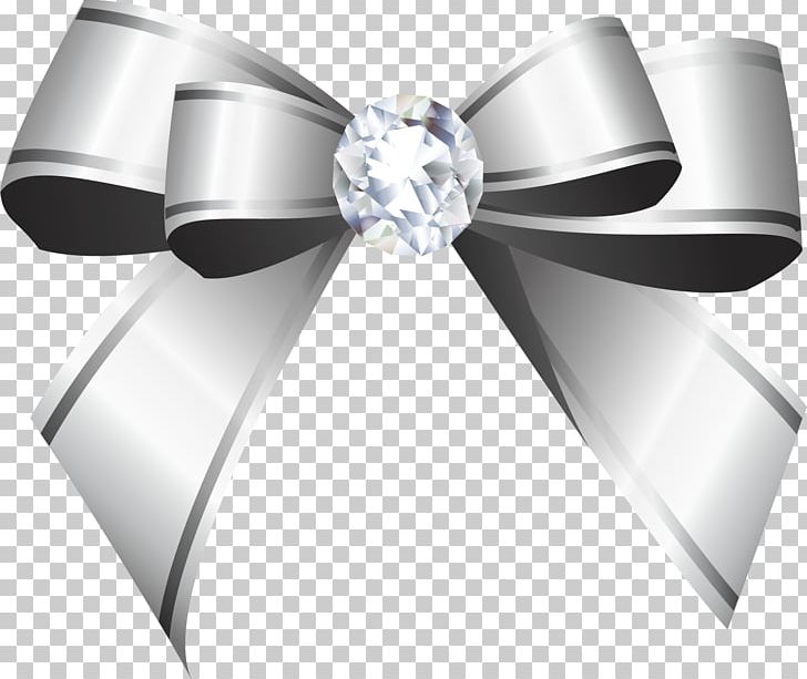 Ribbon Silver Shoelace Knot PNG, Clipart, Atmosphere, Beautiful, Clip Art, Diamonds, Download Free PNG Download