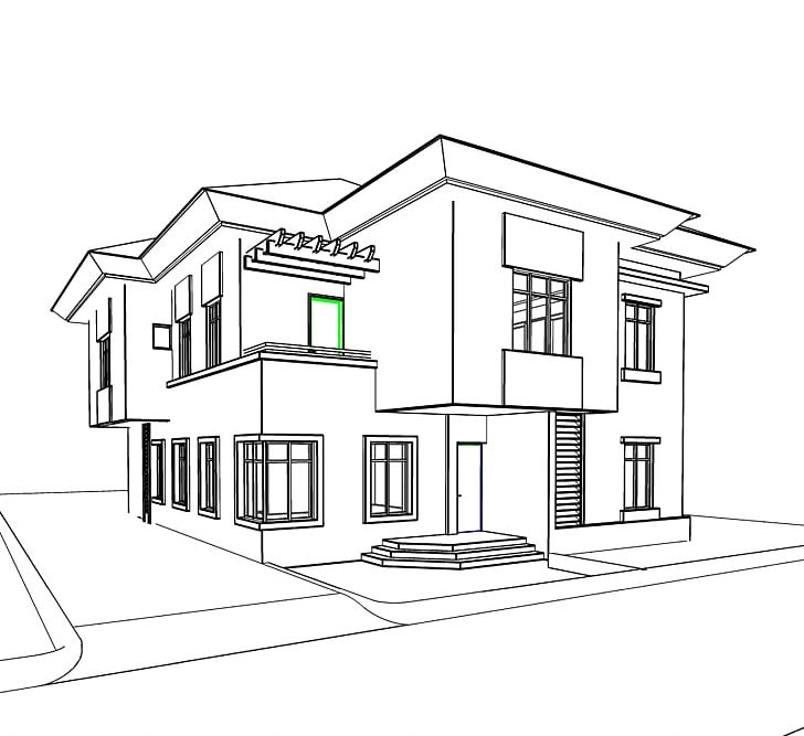 architecture house plan drawing