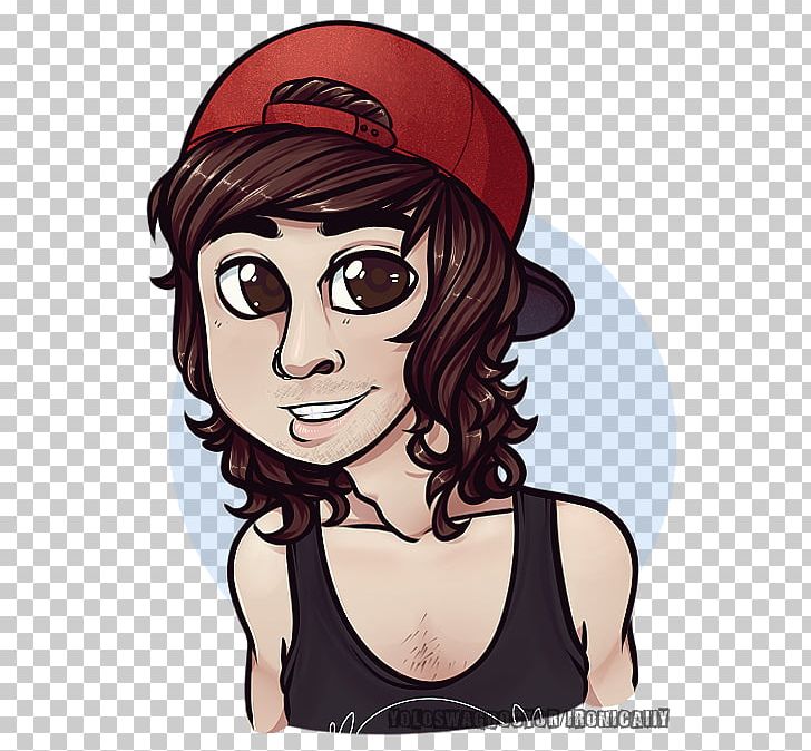 Vic Fuentes Cartoon Drawing Pierce The Veil PNG, Clipart, Anime, Art, Brown Hair, Cartoon, Character Free PNG Download