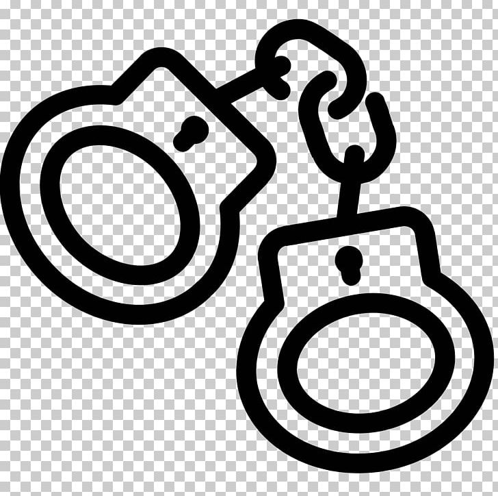 Computer Icons Handcuffs PNG, Clipart, Area, Auto Part, Black And White, Body Jewelry, Circle Free PNG Download