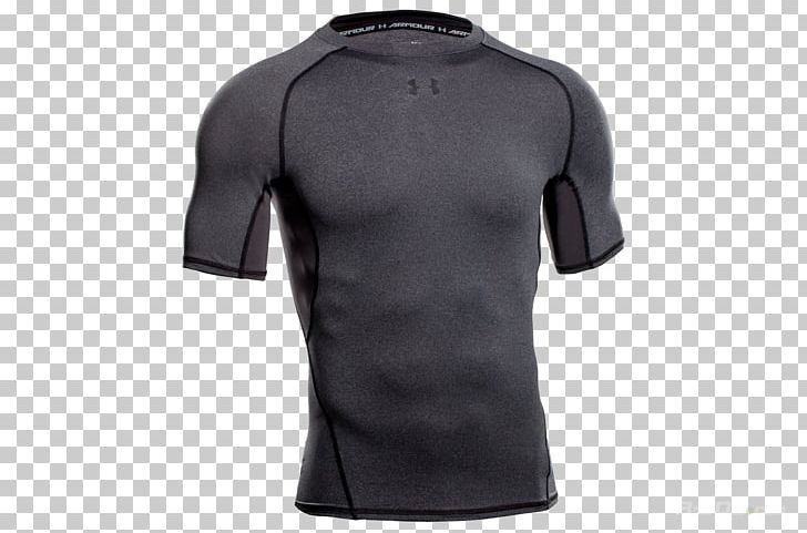 T-shirt Under Armour Clothing Compression Garment Top PNG, Clipart, Active Shirt, Black, Clothing, Compression Garment, Compression Shirt Free PNG Download