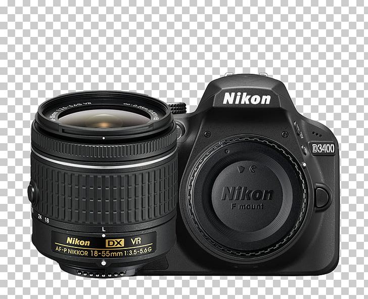 Nikon D3400 Nikon D5600 Nikon AF-S DX Zoom-Nikkor 18-55mm F/3.5-5.6G Canon EF-S 18–55mm Lens Nikon DX Format PNG, Clipart, Camera, Camera Lens, Lens, Lens Cap, Nikkor Free PNG Download