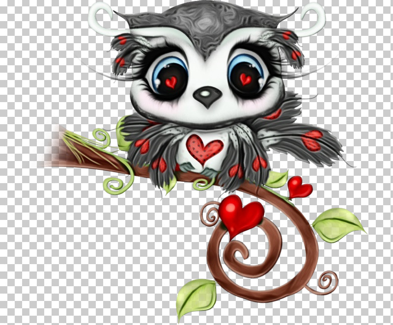 Cartoon Lemur Heart PNG, Clipart, Cartoon, Heart, Lemur, Paint, Watercolor Free PNG Download