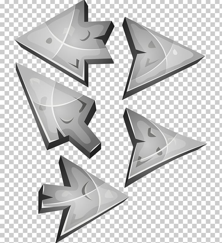 Arrow Cursor Triangle Icon PNG, Clipart, Angle, Arah, Arrow, Black And White, Cursor Free PNG Download