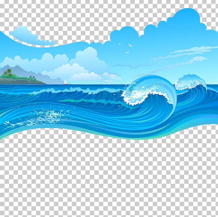 Cartoon Wave PNG, Clipart, Aqua, Azure, Blue, Cartoon, Cloud Free PNG Download