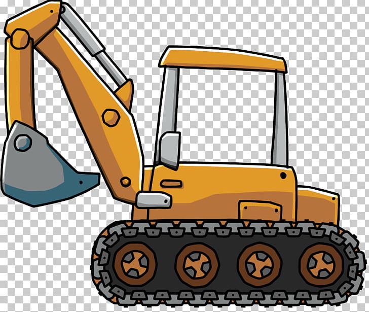 machinery clipart backhoe