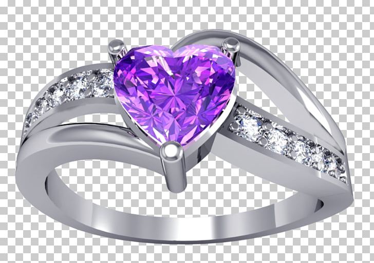 Amethyst Engagement Ring Gemstone Purple PNG, Clipart, Amethyst, Body Jewellery, Body Jewelry, Crystal, Diamond Free PNG Download