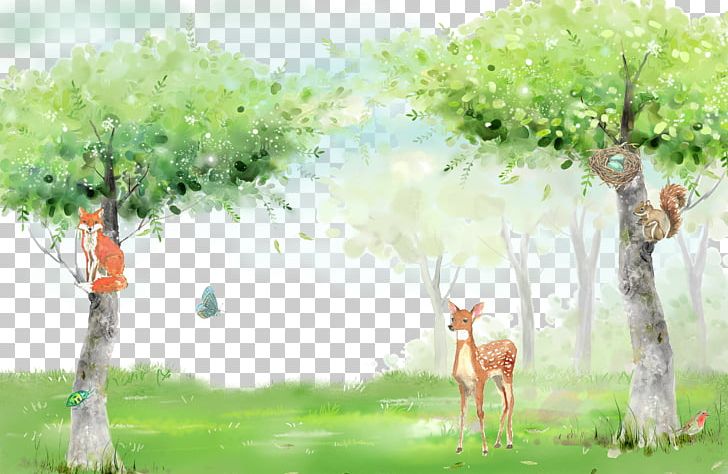 Fresh Forest Animal Background PNG, Clipart, Animal, Background, Branch, Concepteur, Decorative Patterns Free PNG Download
