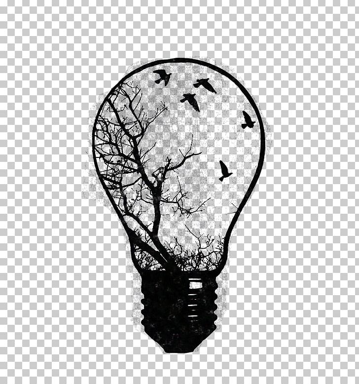 Incandescent Light Bulb Paper Drawing Tattoo PNG, Clipart, Black, Black And White, Bone, Bulb, Candle Free PNG Download