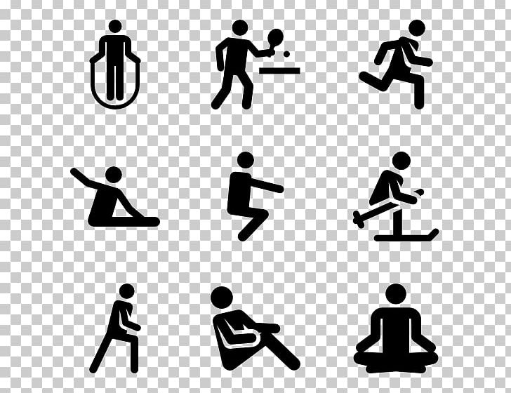 Computer Icons Physical Exercise Black And White PNG, Clipart, Animals, Area, Black And White, Brand, Communication Free PNG Download