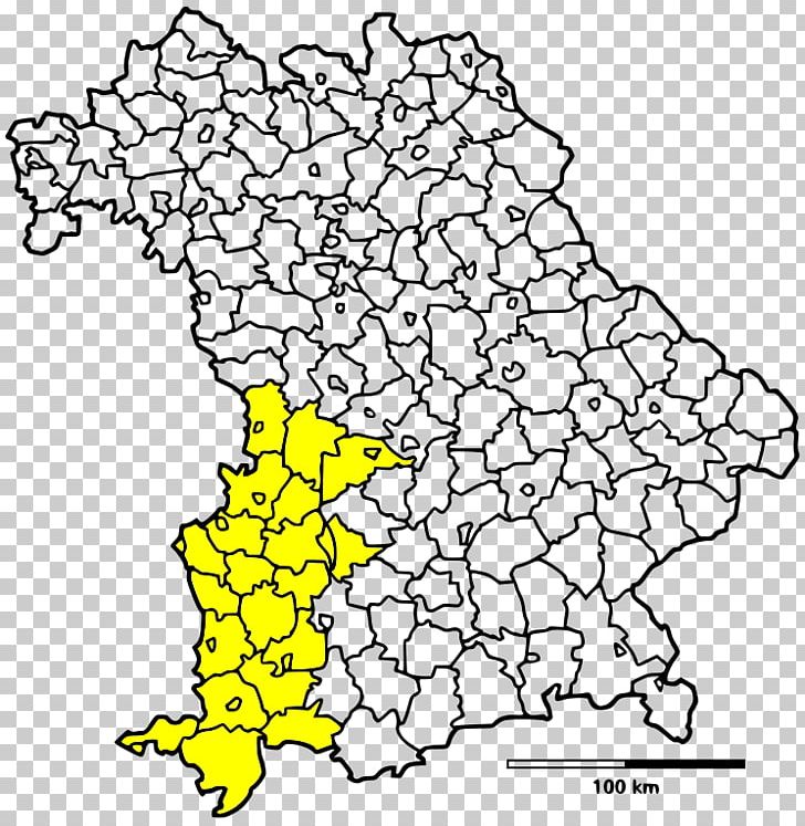 Duchy Of Swabia Lech Map Regional District In Bavaria PNG, Clipart, Area, Bavaria, Black And White, Duchy Of Swabia, Geography Free PNG Download