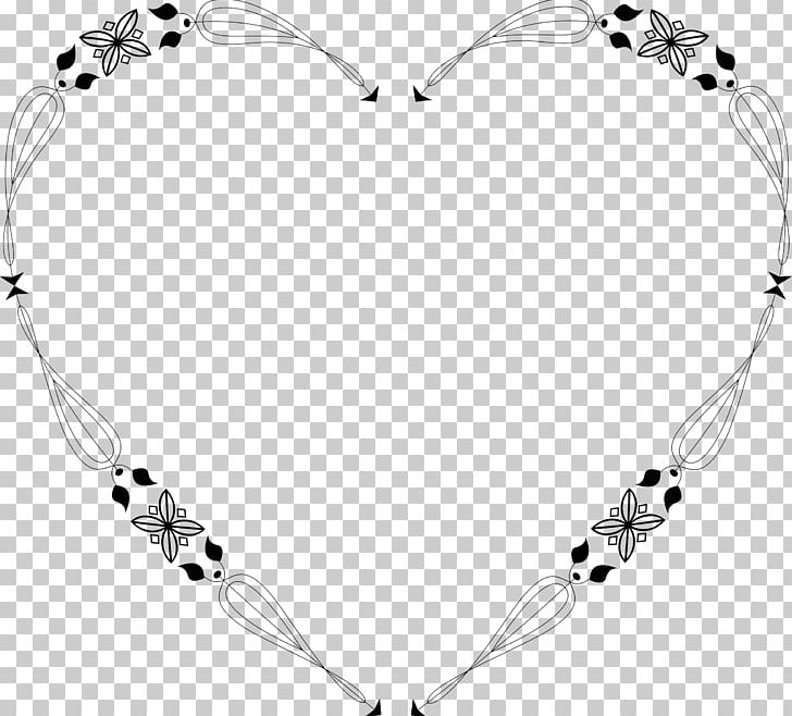 Heart Flower Decorative Arts PNG, Clipart, Black And White, Body Jewelry, Bracelet, Chain, Decorative Arts Free PNG Download