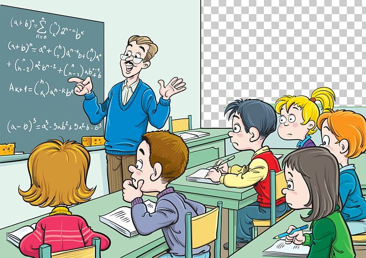 Classroom Mathematics Teacher Blackboard Lesson PNG, Clipart, Cartoon ...