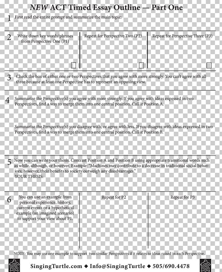 Essay Thesis Statement ACT Writing Document PNG, Clipart, Act, Angle, Area, Black And White, Cover Letter Free PNG Download