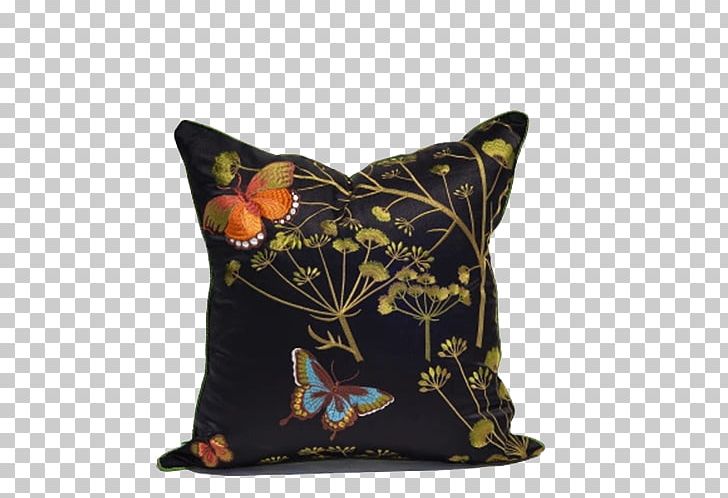 Throw Pillow Cushion Dakimakura My Pillow PNG, Clipart, Abstract Pattern, Black, Butterfly, Download, Flower Pattern Free PNG Download