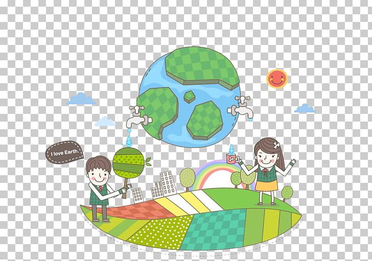Water Conservation Cartoon Illustration PNG, Clipart, Area, Art, Baiyun, Child, Circle Free PNG Download