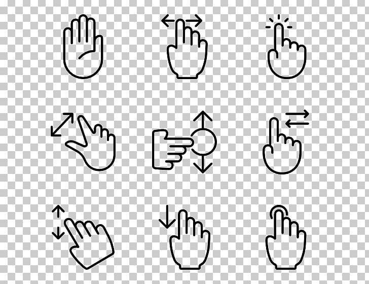 Gesture Computer Icons Symbol Finger PNG, Clipart, Angle, Area, Art, Black, Black And White Free PNG Download