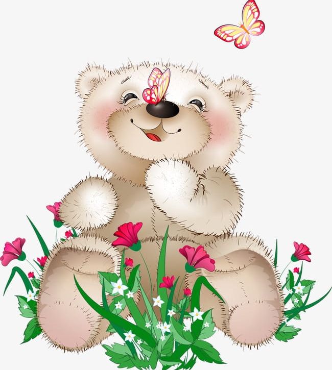 Bear PNG, Clipart, Animal, Bear, Bear Clipart, Bear Clipart, Butterfly Free PNG Download