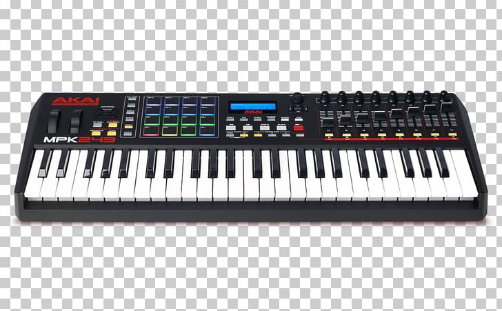 Computer Keyboard Akai MPK249 MIDI Controllers Akai MPK261 PNG, Clipart, Computer, Computer Keyboard, Controller, Digital Piano, Input Device Free PNG Download