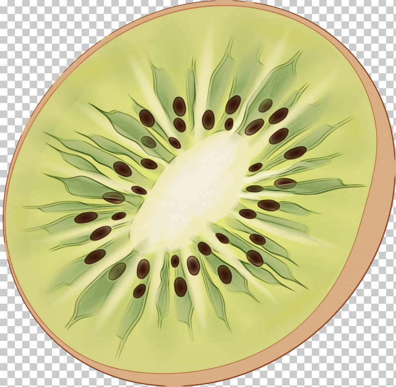 Kiwifruit Green Plate Dishware Yellow PNG, Clipart, Dishware, Flower, Fruit, Green, Kiwifruit Free PNG Download
