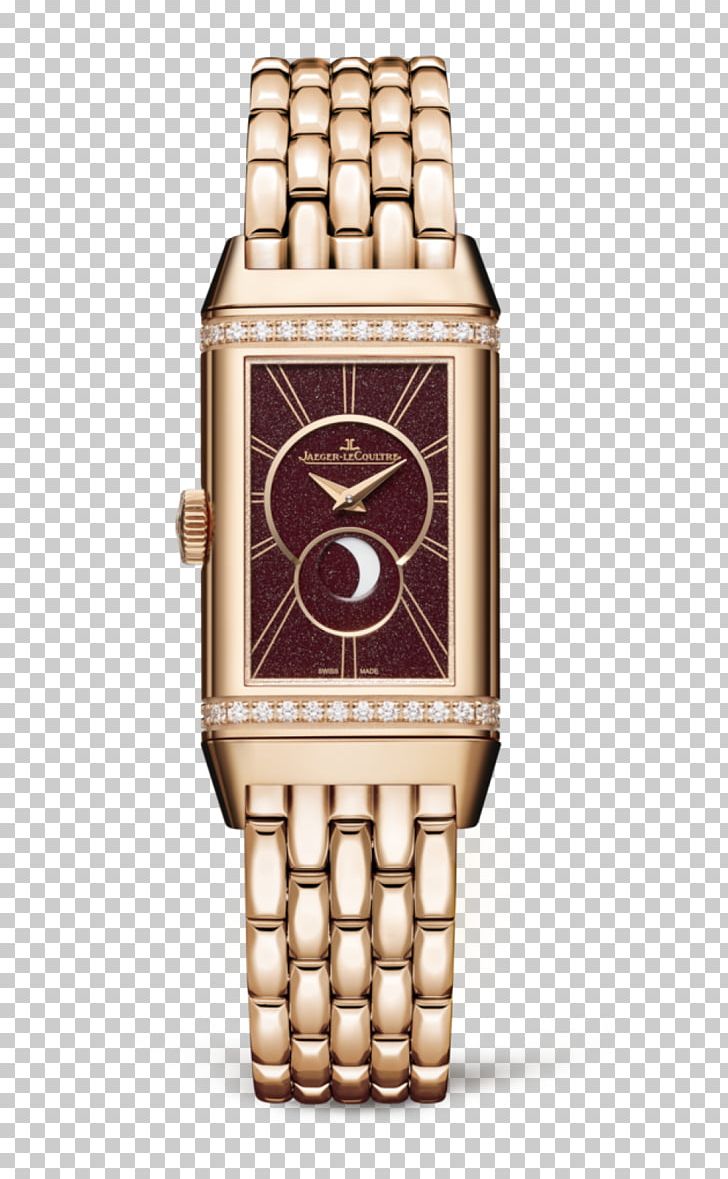 Jaeger-LeCoultre Reverso Watch Jewellery Movement PNG, Clipart, Accessories, Brown, Bucherer Group, Chronograph, Gold Water Free PNG Download
