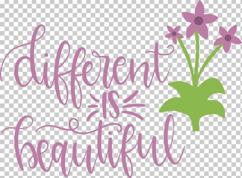 Different Is Beautiful Womens Day PNG, Clipart, Floral Design, Flower, Lavender, Leaf, Line Free PNG Download