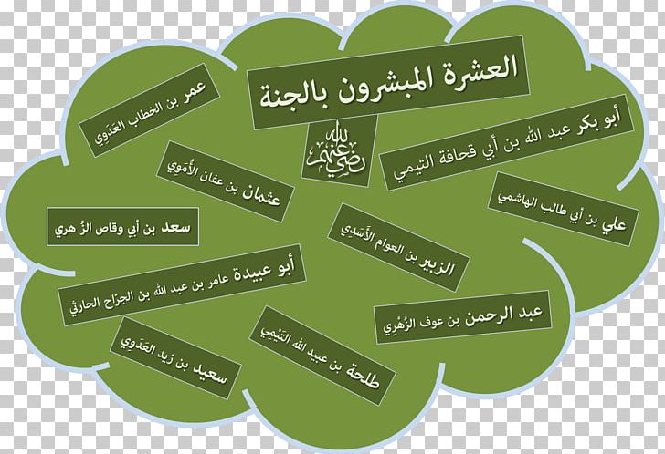 Hadith Of The Ten Promised Paradise Jannah Label Sahabah PNG, Clipart, Arabic, Brand, Companion, Embrace, Grass Free PNG Download