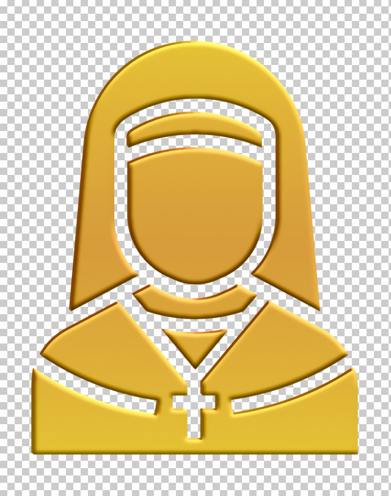 Nun Icon Jobs And Occupations Icon PNG, Clipart, Jobs And Occupations Icon, Logo, Nun Icon, Symbol, Yellow Free PNG Download