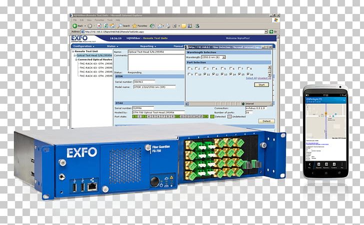 Computer Network EXFO Optical Transport Network System Optical Time-domain Reflectometer PNG, Clipart, Communication, Computer Network, Electronics, Optical Transport Network, Optics Free PNG Download