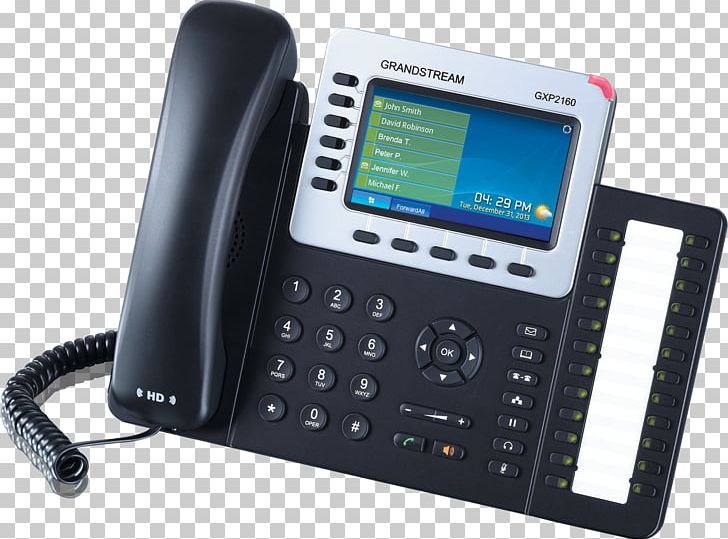 VoIP Phone Grandstream Networks Grandstream GXP2160 Telephone Mobile Phones PNG, Clipart, Business Telephone System, Caller Id, Communication, Corded Phone, Electronics Free PNG Download