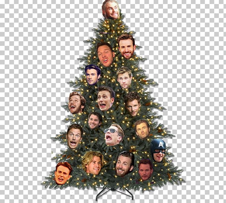 Christmas Tree Deadpool Spider-Man Marvel Cinematic Universe PNG, Clipart, Celebrities, Chris Evans, Chris Hemsworth, Chris Pratt, Christmas Free PNG Download