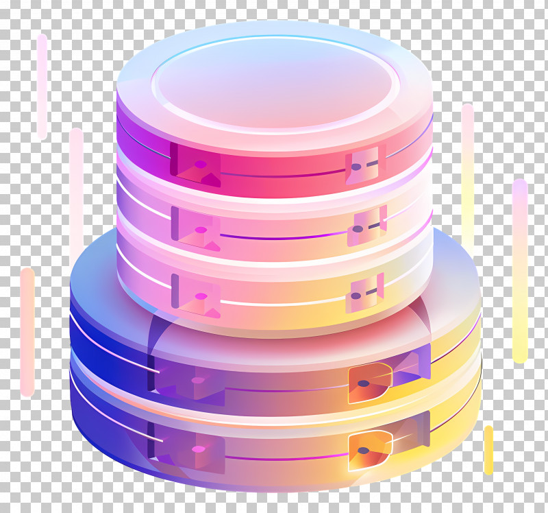Database Data - Colorful Data Servers Illustration PNG